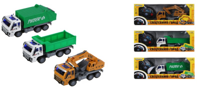 Техника радиоуправляемая Город, 1-канальный пульт, 5хАА,PP, 32х14,5х13см, 3 диз (1/24)