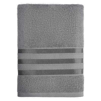 Полотенце махровое, 100% хлопок, 70х130см, 360гр/м, серый PROVANCE Фрэя (4/48)