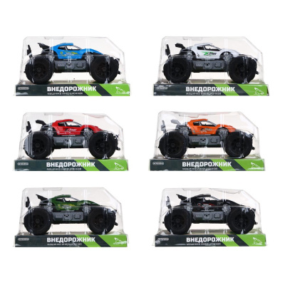 Машинка Внедорожник, инерция, 18х10,5х10 см, 6диз ИГРОЛЕНД (1/72)
