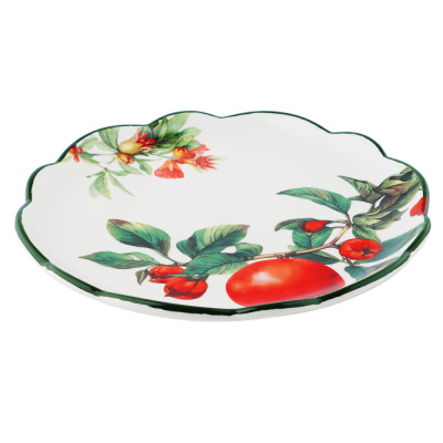 Блюдо круглое, 20х2см, кер MILLIMI Гранат (1/36)