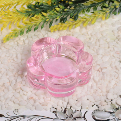 Подсвечник "Tea-цветок" 6,5*2,5см цвет розовый (1/1)