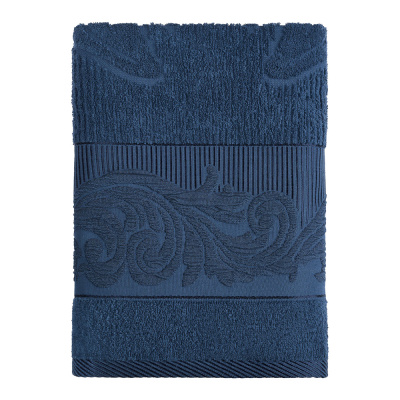 Полотенце махровое, 100% хлопок, 70х130см, 420гр/м, синий PROVANCE Нэви (4/48)