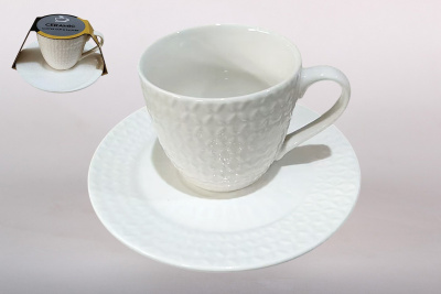 Пара чайная 240мл (фарф.) (1/36)