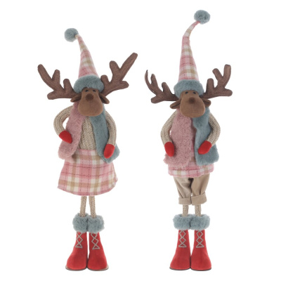 Игрушка набивная "Олень", L14 W12 H53 см,(2в)(текст.полим.мат.металл) (8/16)