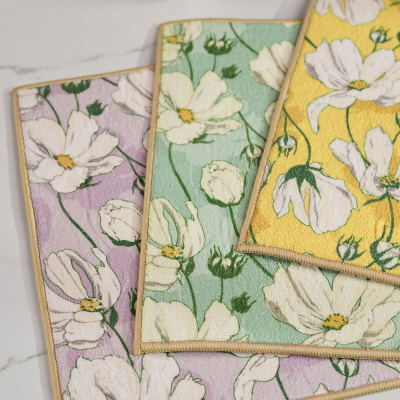 Коврик д/сушки посуды, 30х45см, 100% полиэстер, 3 диз PROVANCE Дейзи (6/72)