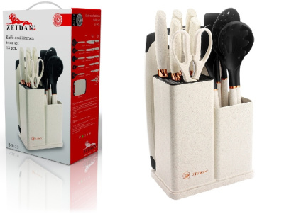 Набор ножей и кухонных аксессуаров ZEIDAN 13 предметов нерж.(1/8)
