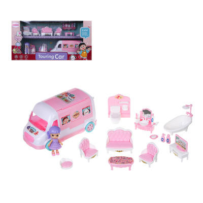 Игровой набор мебели д/кукол, с домом на колесах, ABS, PP, 49,3х16,5х24,8 см ИГРОЛЕНД (1/1)
