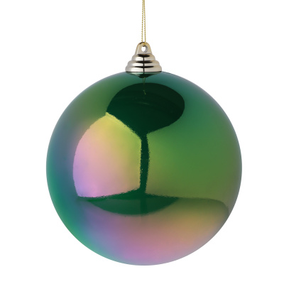 Шар 14см пластик, зеленый перламутр, 26-256 СНОУ БУМ (1/1)