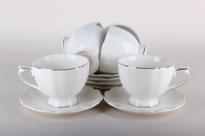 Набор чайный 12пр 240мл "Лучия"фарфор п/у (1/8)