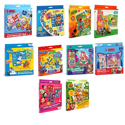 Набор для творчества 3в1, 20,5x2x23см, 10 диз (12/12)