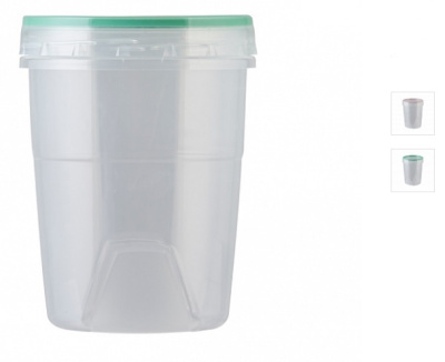 Банка "Премиум" 0,6л с герметичной крышкой пласт.(32)