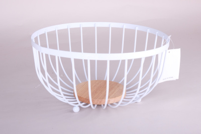 Ваза для фруктов 25х12см мет. (1/30)