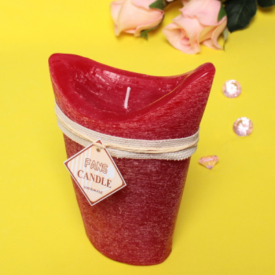 Свеча "Honey story" 12*18см цвет красный F-3008 (1/40)