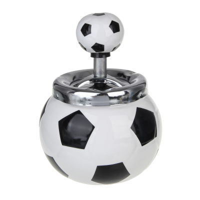 Пепельница бездымная, 13x10см, керамика, металл (2/2)