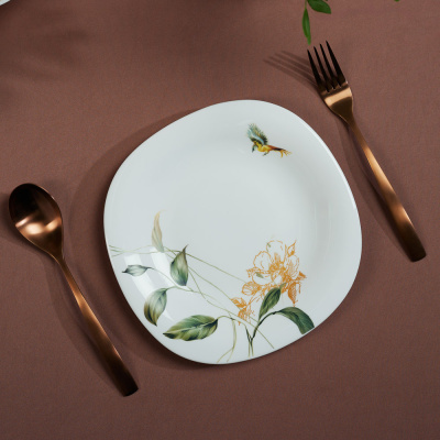 Тарелка 21,5см MILLIMI  Анетта десерт (опал стекло) (6/48)