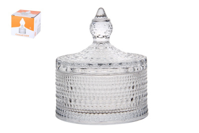 Ваза сервировочная с крышкой 8,5х10см (1/72)