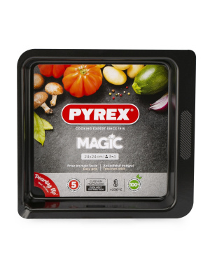 Форма 24х24см для запекания и выпечки квадратная MAGIC (нжс,антипр.покр.)(1/6) Форма 24х24см для запекания и выпечки квадратная MAGIC (нжс,антипр.покр.)(1/6)