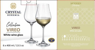Набор бокалов 6пр 400мл "VIREO" для белого вина (1/4)
