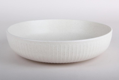 "Costa" Тарелка 22см 1200мл (milk) глубокая,керам (6/12)