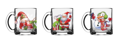 Кружка 320мл "Чайная" Новый год 2026 (стекло) (24/840)