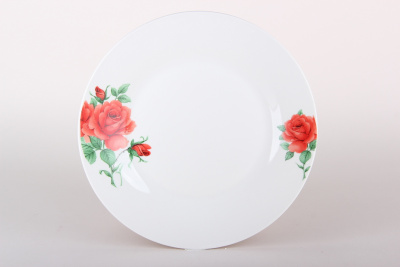 Тарелка 23см Розы обеденная,фарф. (12/48)