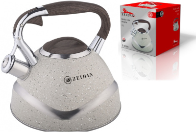 Чайник со свистком ZEIDAN 3,0 л,нжс,капсул.индукционное дно. (1/6)