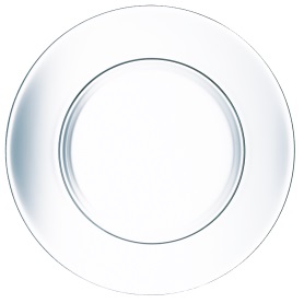 Тарелка обеденная 25см "Симпатия"стекло (36/1620)