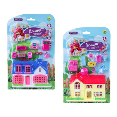 Домик с мебелью, PP, 19х4х24,9 см, 2 диз ИГРОЛЕНД (6/6)