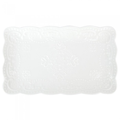 Блюдо сервировочное 30,5х18х3см "Маршмеллоу" (фрф) (5/20)