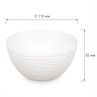 Чаша "Оазис" 0,35л (белый) (уп.36)