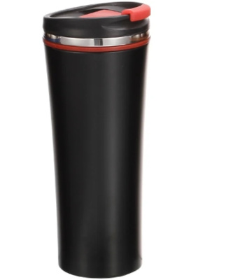 Термокружка 0,42 л  BLACK CLASSIC, пластик.крышка (нжс)(24)