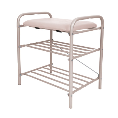 Банкетка 1 (Б1-1/БЖ слоновая кость/бежевый металлик)440х330х500 (1/1)