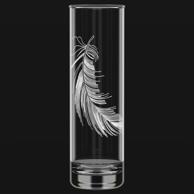 Ваза для цветов "Перо" высота 267 мм стекло (12)