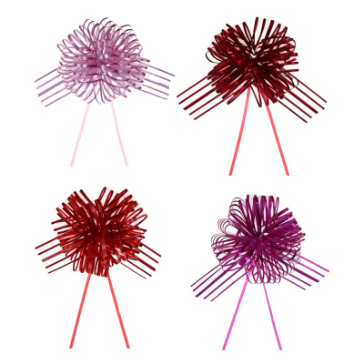 Бант - шар, диаметр 15,5 см (5x120 см), PP, 4 цв, арт 1 (12/12)