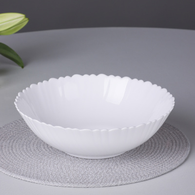 Салатник, опаловое стекло, 23см, 1500мл MILLIMI Бьянко Плюс (6/24)