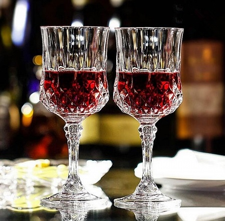 Набор фужеров (бокалов) для вина 250мл 6 шт ЛОНГШАМП стекло (1/2)