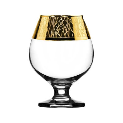 Набор 6 бокалов д/бренди 400мл с узором "Флора" п/у (1/4)