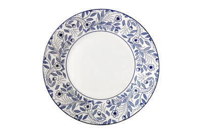 "Floral pattern" Тарелка 23см обеденная (фарф.) (12/48)