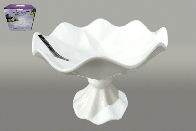 Блюдо на ножке 23х23х17.5см (фарф) (1/12)