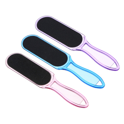 Терка для ног 2-x сторонняя с абразивной поверхностью, пластик, 24,5x5,3см, 3 цвета(12/300) Терка для ног 2-x сторонняя с абразивной поверхностью, пластик, 24,5x5,3см, 3 цвета(12/300)