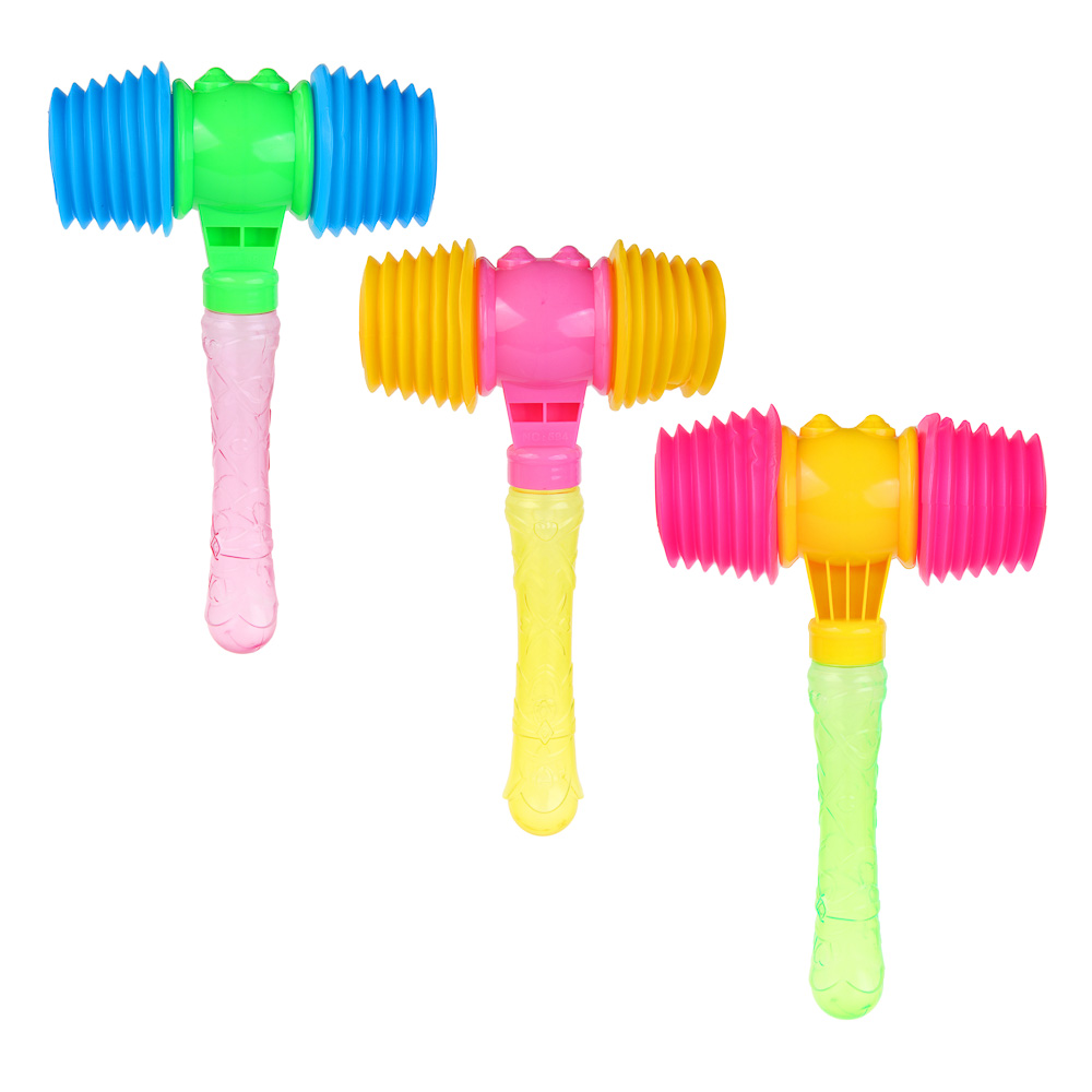 Игрушка д/малышей "Молоточек-пищалка", ИГРОЛЕНД, 26,5см, PS, PP, PVC (1/102)