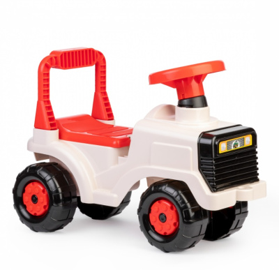 Машинка детская "Трактор" (бежевый/жёлтый) пласт.(1/2)