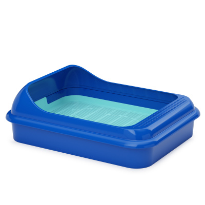 Лоток "Верный друг" с решеткой (синий/горчичн.)(450х350х150 мм) пласт (1/14)