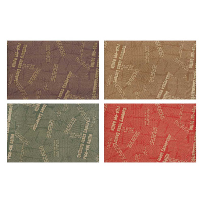 Бумага д/упаковки подарков, набор 2 рулона, 50x70 см, крафт Газета цветная, 4 диз (8/8)
