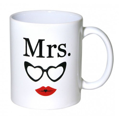 Кружка 350 мл Mrs,керам (12/36)