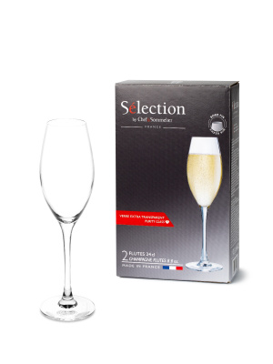 Набор фужеров для шампанского 240мл 2шт СЕЛЕКШН (стекло) (1/6)