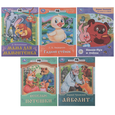 Книжка "Сказки", бумага, 14,5х19,5 см, 16 стр., 5 диз УМКА (5/50)