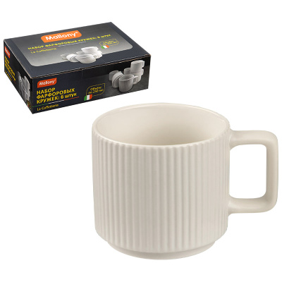 Набор кружек 6пр 250мл La Caffetteria (фарфор) (1)