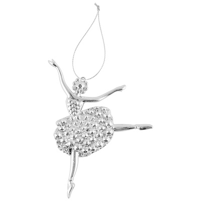 Украшение подвесное "Балерина" 14*11*1,5см (пласт.,полиэст.) (1/36)