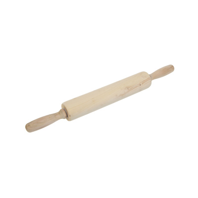 Скалка деревянная 42*5см c вращающ. ручками Vetta (1/90)